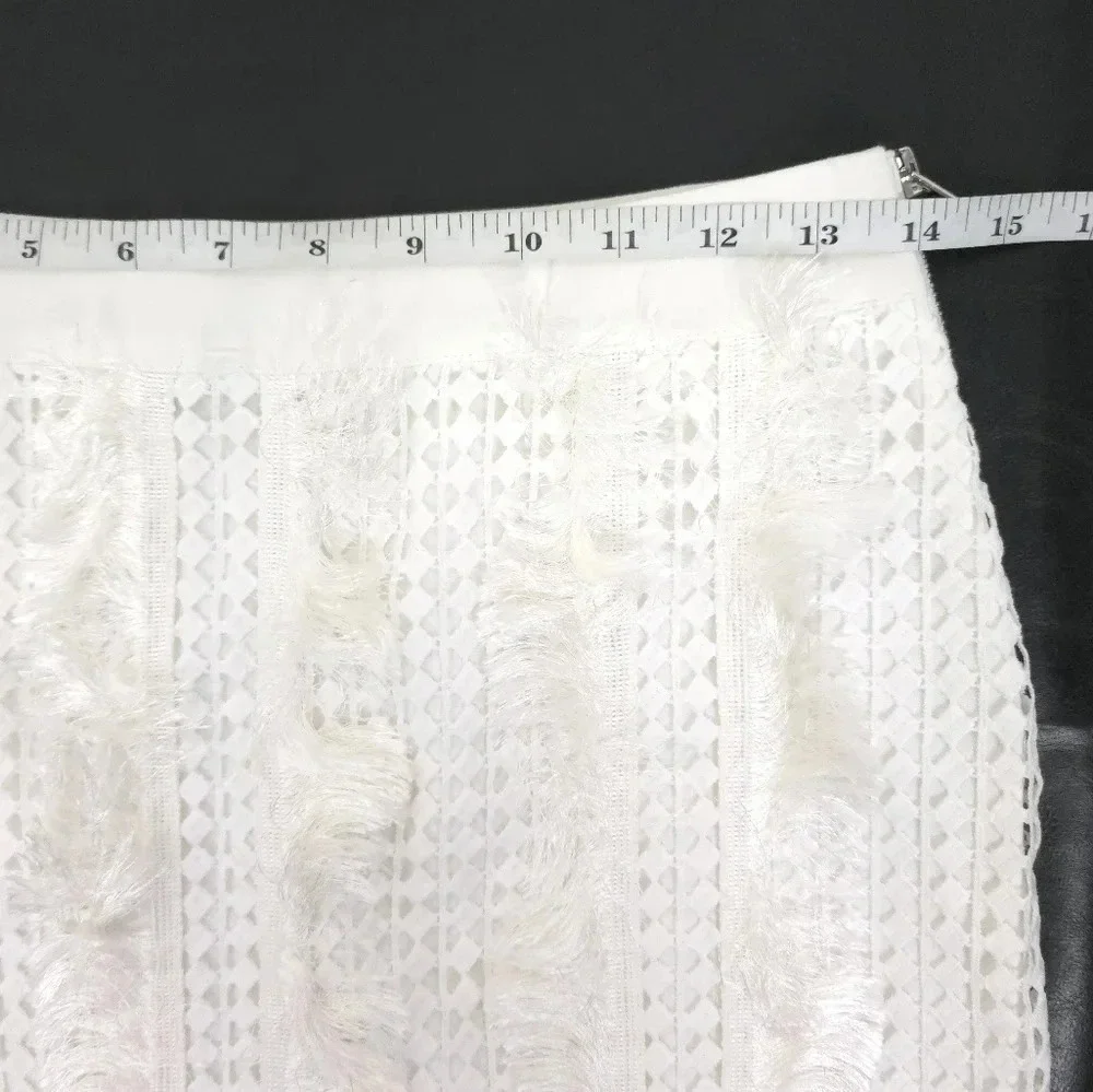 English Factory Skirt Fringe Eyelet S